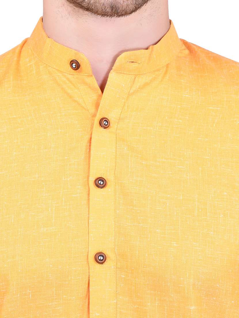 Men Solid Mandarin Neck Kurta Pyjama Set