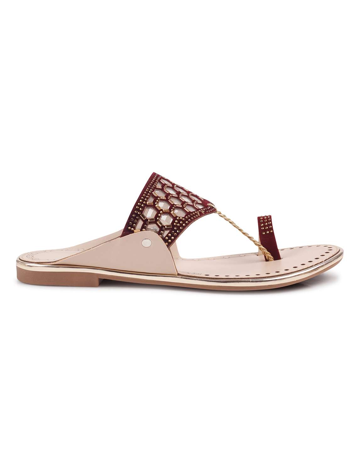 Women Embellished One Toe Kolhapuri