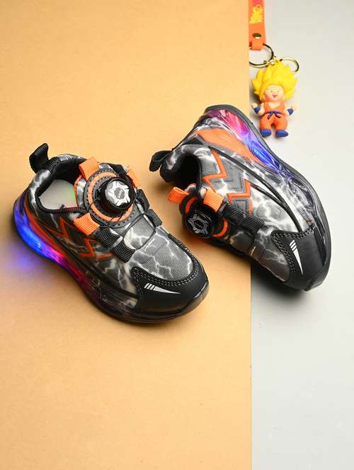 kids printed lace up sport shoe