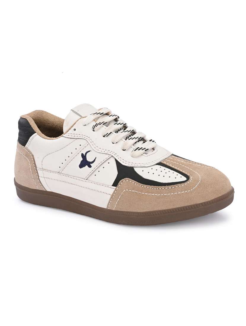 Men Off White Lace Up Sneaker - Image 3
